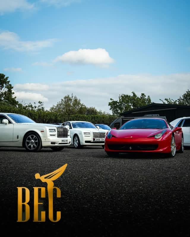 Bedford Executive Cars prom fleet — Rolls-Royce Phantoms and Ferrari 458
